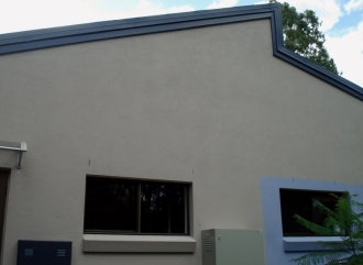 Kindergarten rendered rear wall